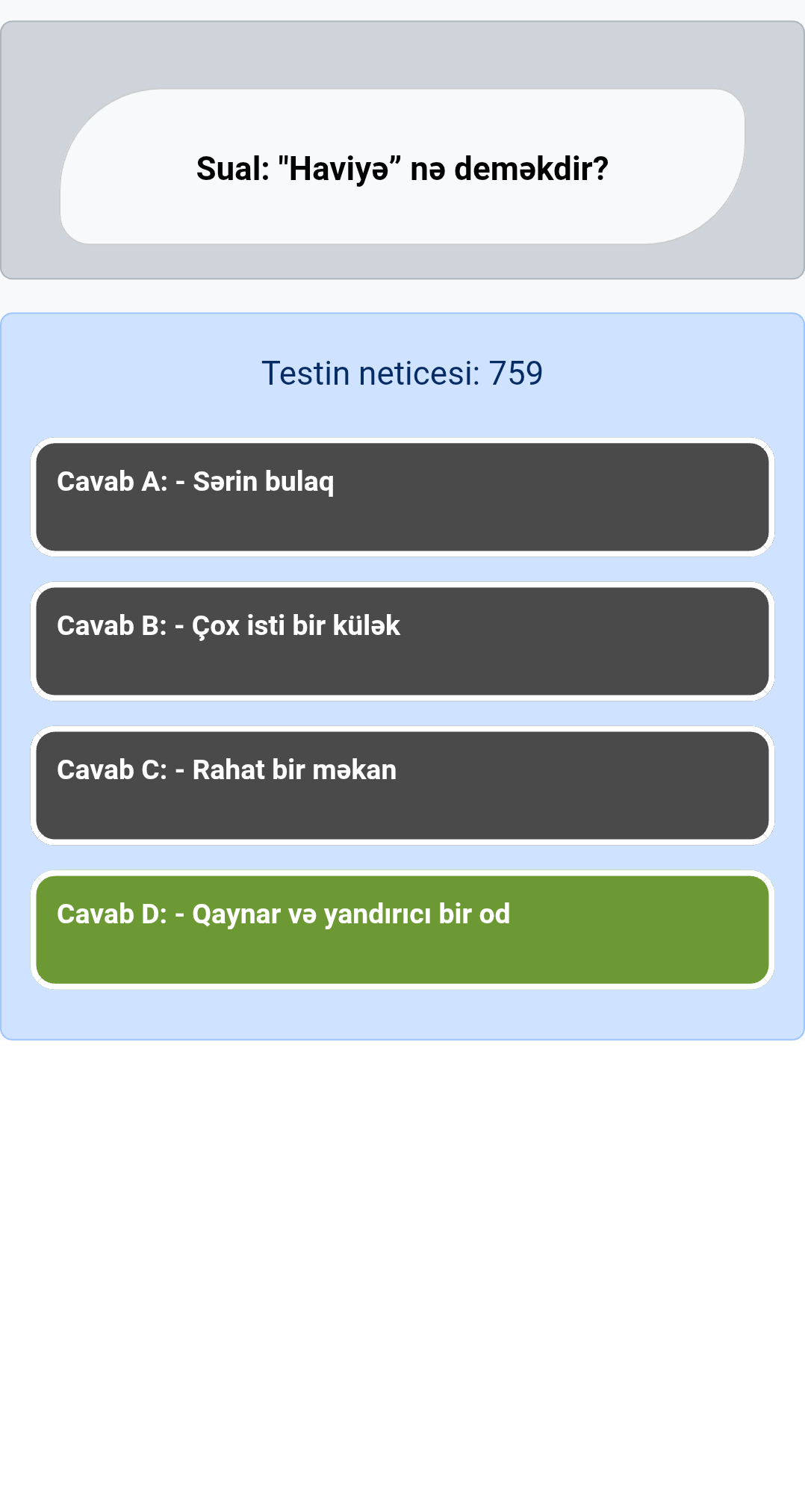 "Haviyə” nə deməkdir?